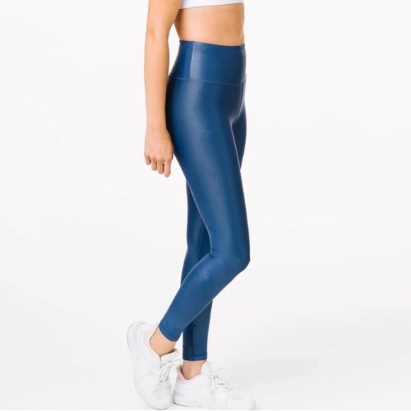 Zyia Blue Metallic Light n Tight Hi-Rise 7/8 24" NWOT - Picture 2 of 14